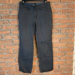 Eddie Bauer‎ Pants Women's Size 6 Petite Gray Casual Straight Leg Chinos Cotton